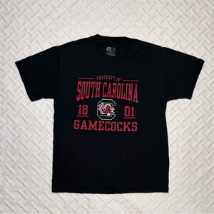 Russell Athletic Black and Red South Carolina Gamecocks Tee